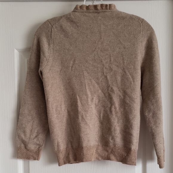 j. crew • cashmere wool ruffle cardigan - Picture 5 of 5